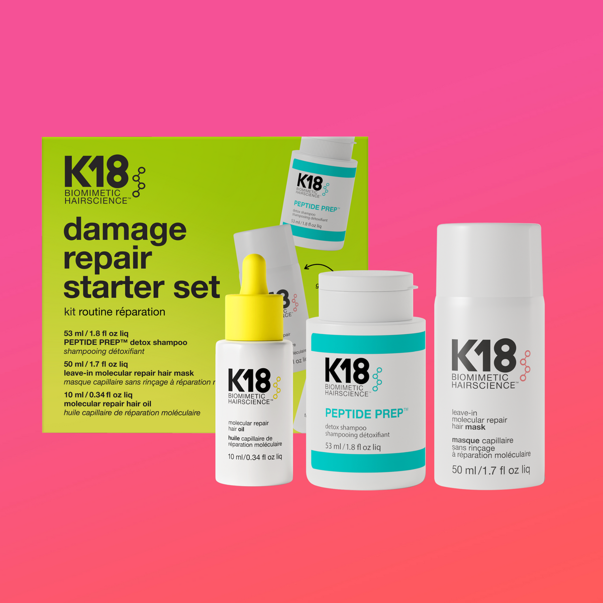 K18 damage repair starter set – K18HAIR UK